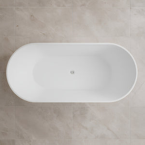 VITO AYANA FLUTED FREESTANDING BATHTUB GLOSS WHITE (AVAILABLE IN 1500MM AND 1700MM)
