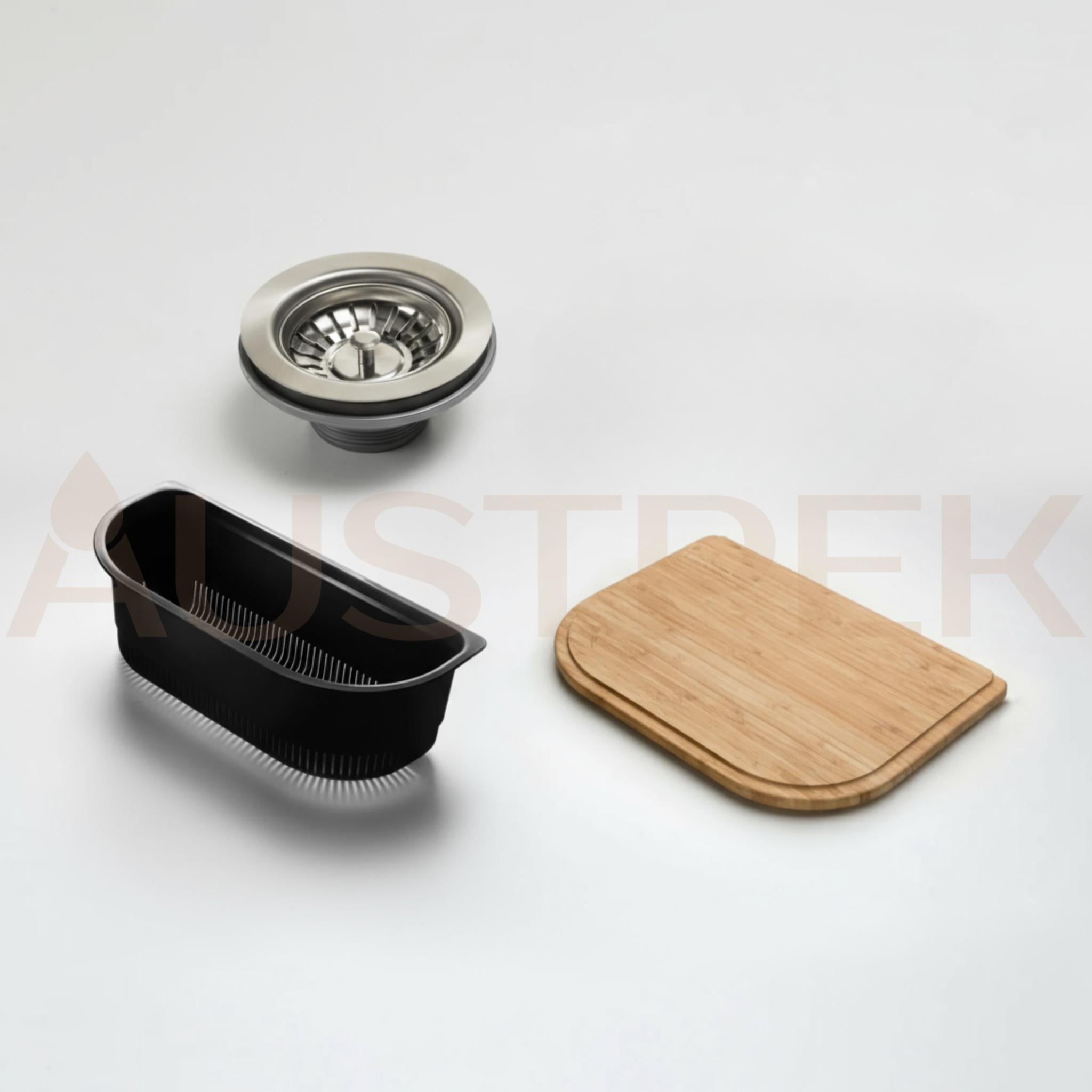 OLIVERI DIAZ SINGLE BOWL TOPMOUNT KITCHEN SINK WITH DOUBLE DRAINER STAINLESS STEEL 1080MM