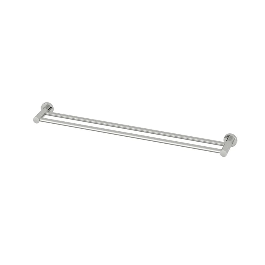 AMOZA DOUBLE TOWEL RAIL 800MM BRUSHED STAINLESS STEEL