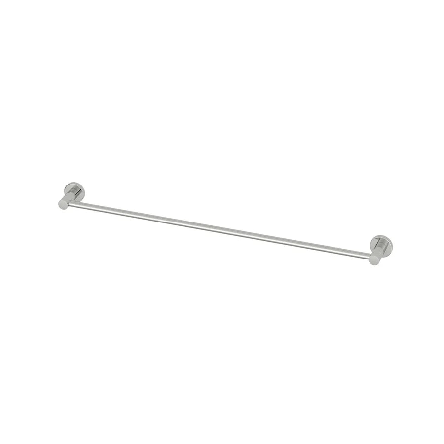 AMOZA SINGLE TOWEL RAIL 800MM BRUSHED STAINLESS STEEL