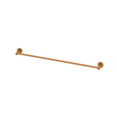 AMOZA SINGLE TOWEL RAIL 800MM BRUSHED COPPER