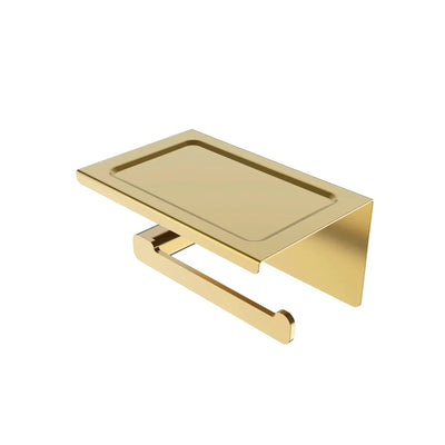 OSKAR PAPER HOLDER 187MM ARGENT GOLD