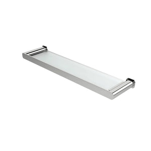 OSKAR METAL AND GLASS SHELF 500MM CHROME