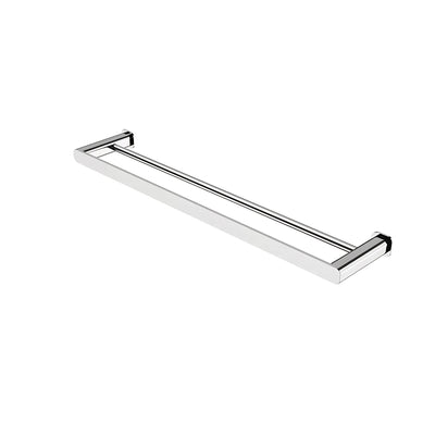 OSKAR DOUBLE TOWEL RAIL CHROME (AVAILABLE IN 600MM AND 750MM)