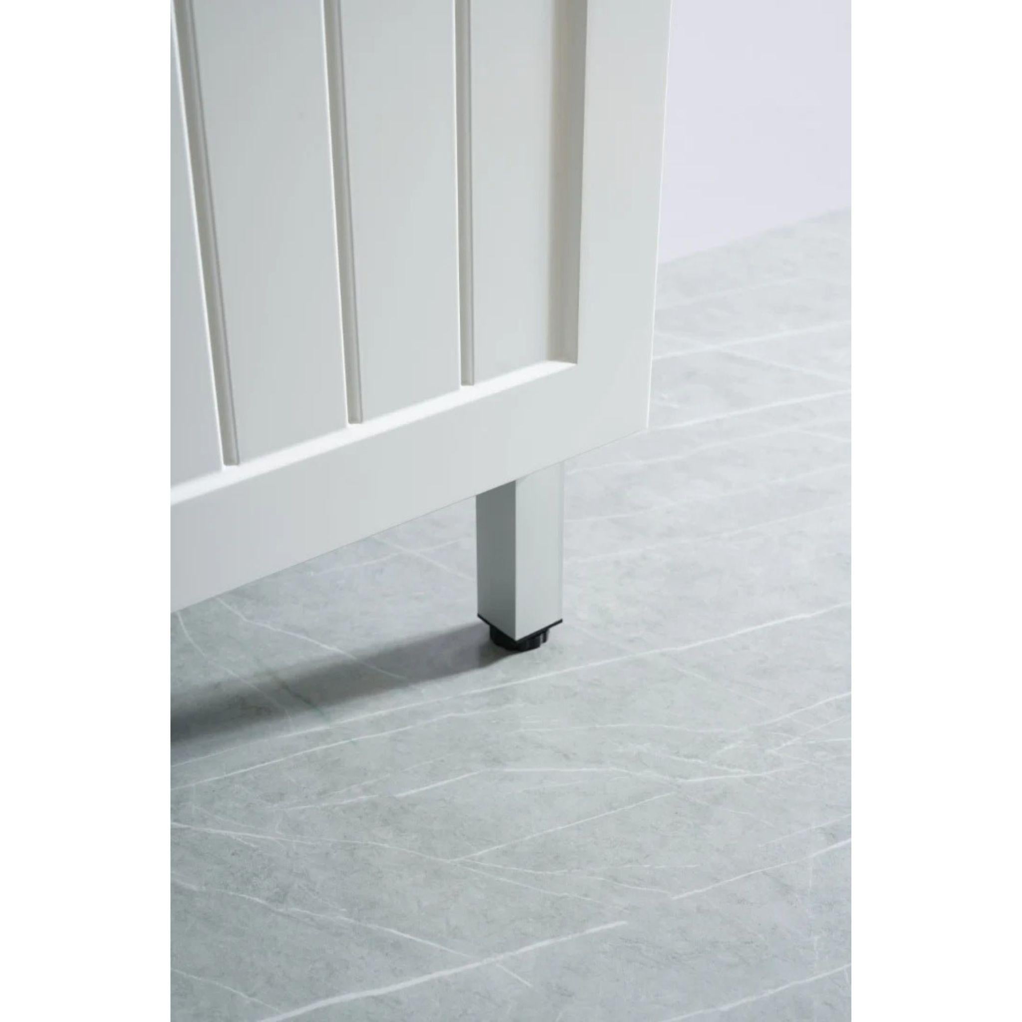 CETO ACACIA SHAKER MATTE WHITE 750MM FLOOR STANDING VANITY (AVAILABLE IN LEFT HAND DRAWER AND RIGHT HAND DRAWER)