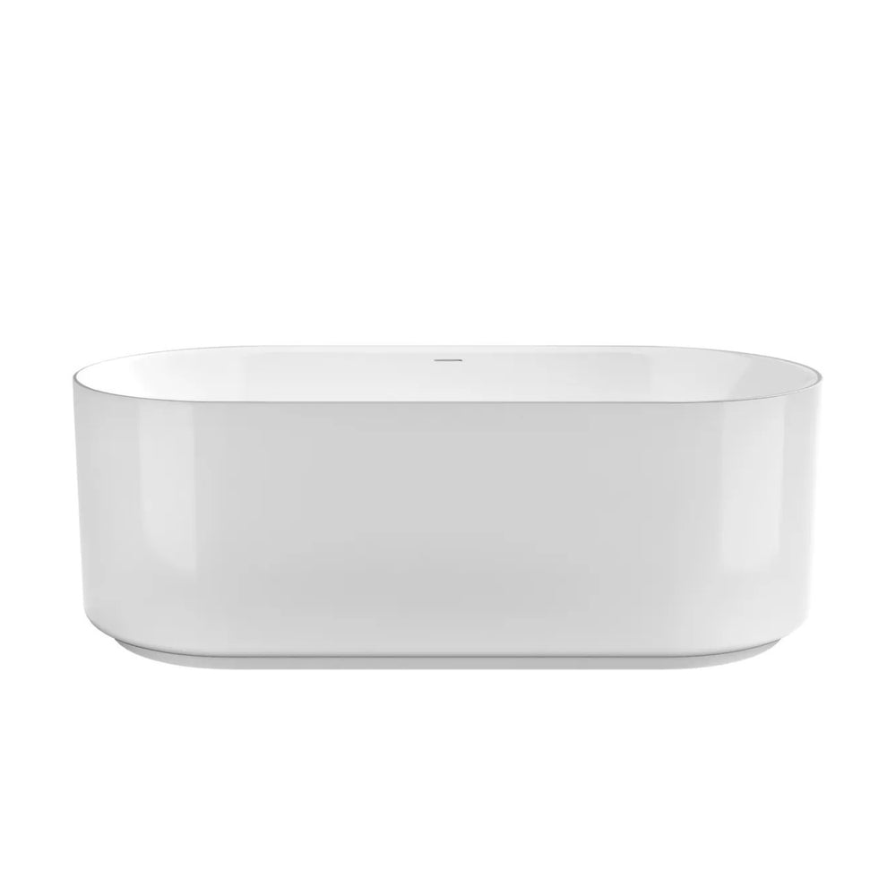 ATTICA CELINE FREESTANDING BATHTUB WITH OVERFLOW GLOSS WHITE 1500MM