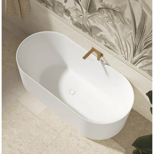 ATTICA CELINE FREESTANDING BATHTUB WITH OVERFLOW MATTE WHITE 1500MM