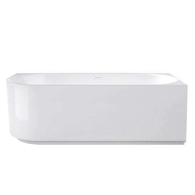 ATTICA CELINE RIGHT CORNER BATHTUB WITH OVERFLOW GLOSS WHITE (AVAILABLE IN 1500MM AND 1700MM)