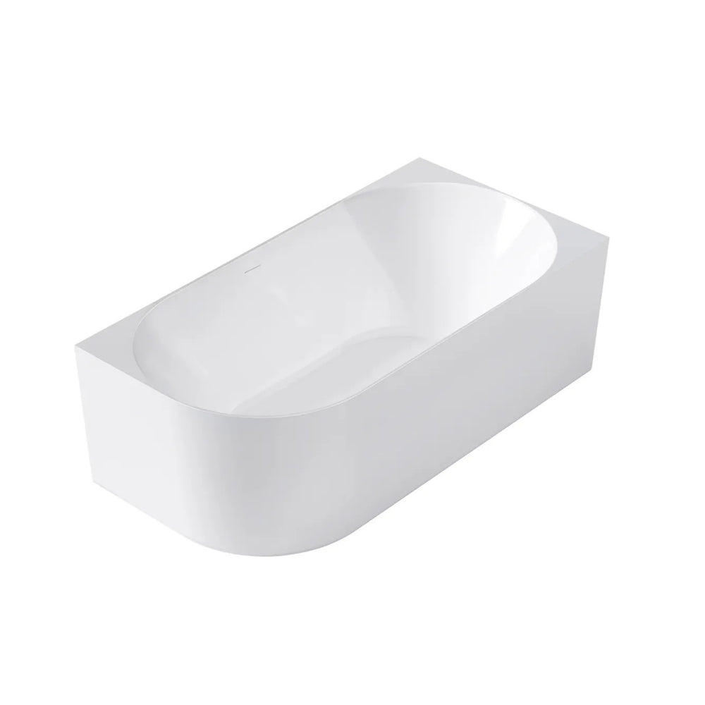 ATTICA CELINE RIGHT CORNER BATHTUB WITH OVERFLOW GLOSS WHITE (AVAILABLE IN 1500MM AND 1700MM)