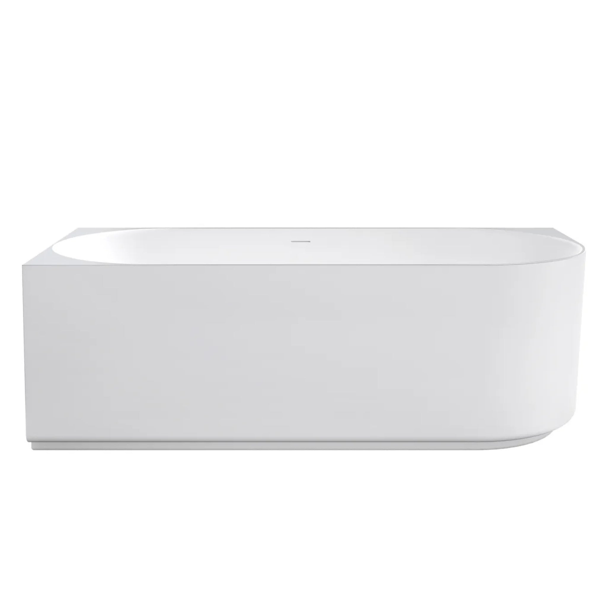 ATTICA CELINE LEFT CORNER BATHTUB WITH OVERFLOW MATTE WHITE (AVAILABLE IN 1500MM AND 1700MM)