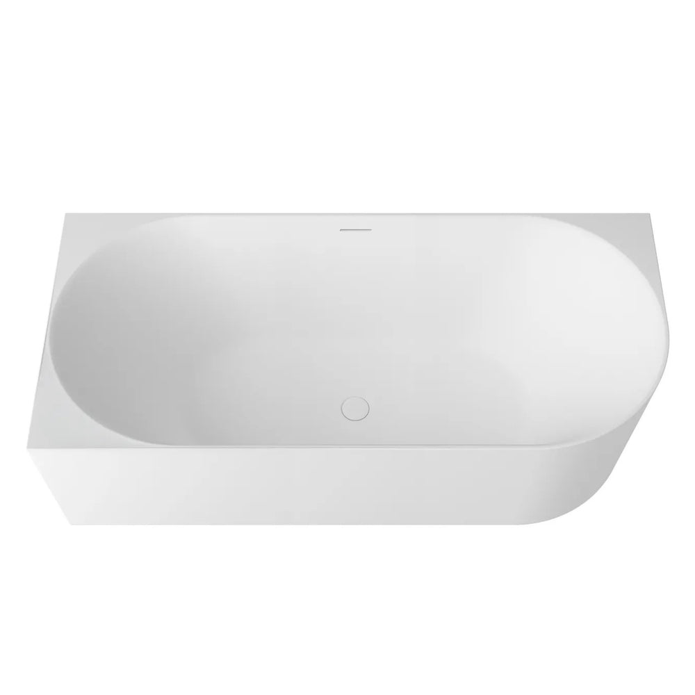 ATTICA CELINE LEFT CORNER BATHTUB WITH OVERFLOW MATTE WHITE (AVAILABLE IN 1500MM AND 1700MM)