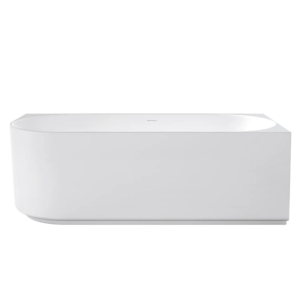 ATTICA CELINE RIGHT CORNER BATHTUB WITH OVERFLOW MATTE WHITE (AVAILABLE IN 1500MM AND 1700MM)