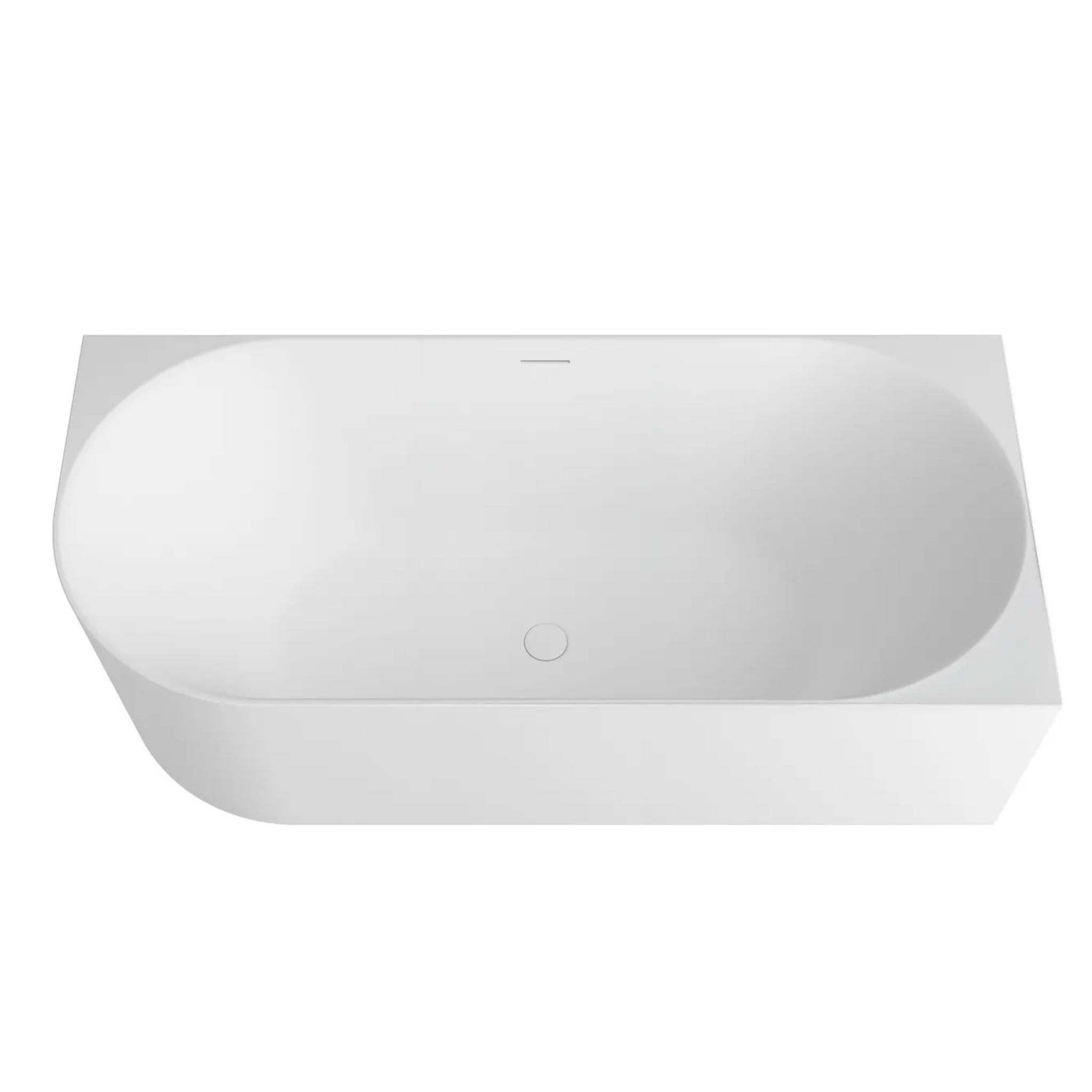 ATTICA CELINE RIGHT CORNER BATHTUB WITH OVERFLOW MATTE WHITE (AVAILABLE IN 1500MM AND 1700MM)