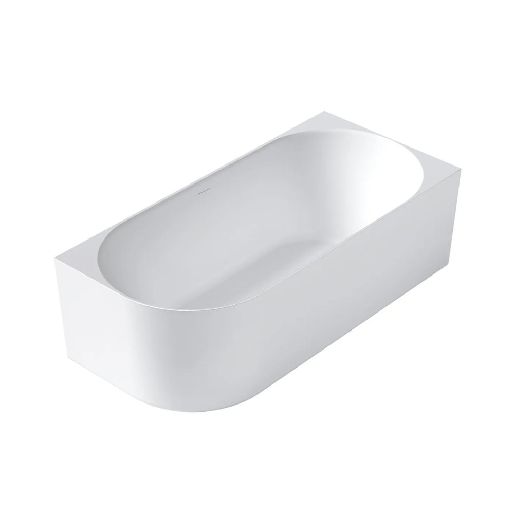 ATTICA CELINE RIGHT CORNER BATHTUB WITH OVERFLOW MATTE WHITE (AVAILABLE IN 1500MM AND 1700MM)