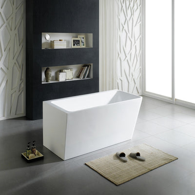 POSEIDON AVIS LEFT CORNER BACK TO WALL BATHTUB GLOSS WHITE (AVAILABLE IN 1500MM AND 1700MM)