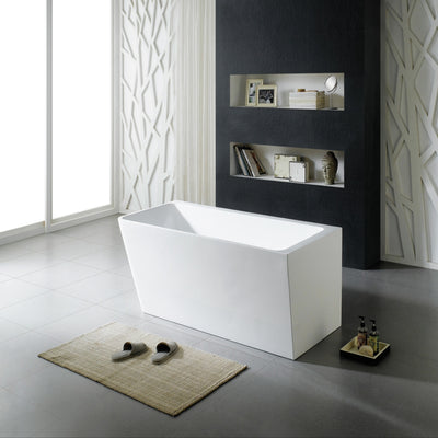 POSEIDON AVIS RIGHT CORNER BACK TO WALL BATHTUB GLOSS WHITE (AVAILABLE IN 1500MM AND 1700MM)