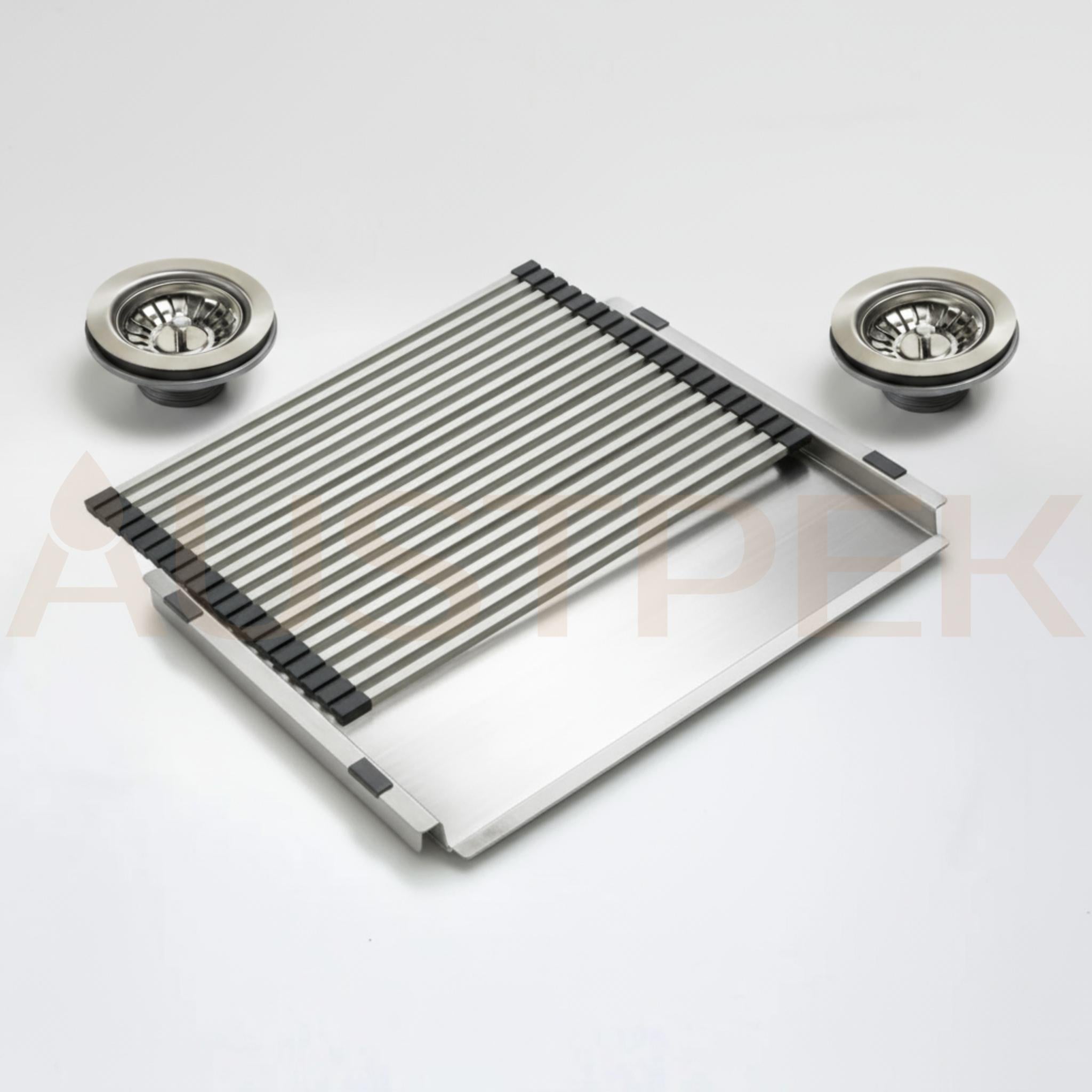 OLIVERI SONETTO DOUBLE BOWL UNIVERSAL KITCHEN SINK STAINLESS STEEL 785MM