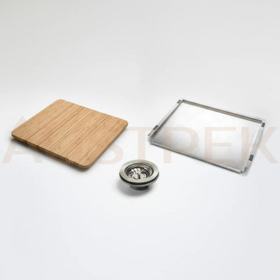 OLIVERI SONETTO SINGLE BOWL TOPMOUNT KITCHEN AND LAUNDRY SINK STAINLESS STEEL 520MM