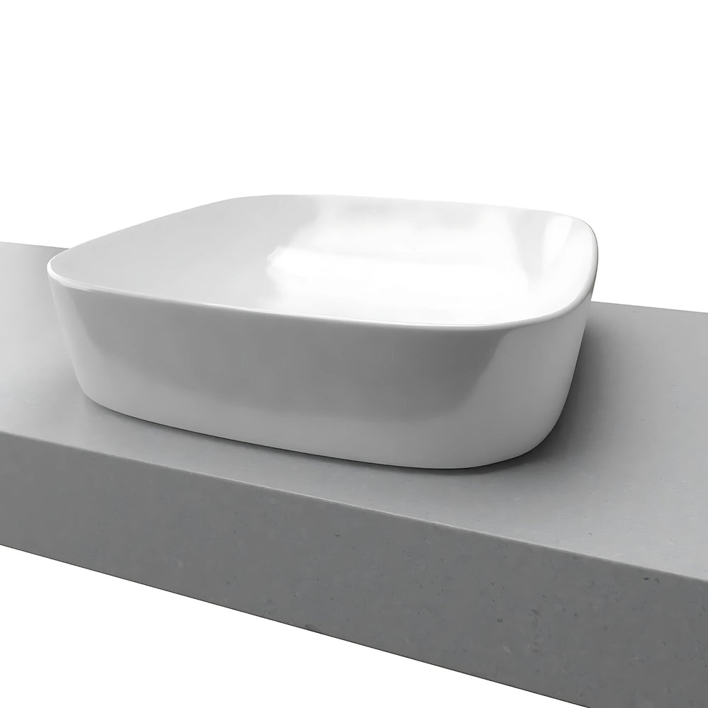 TIMBERLINE ADDISON INSET BASIN GLOSS WHITE 400MM
