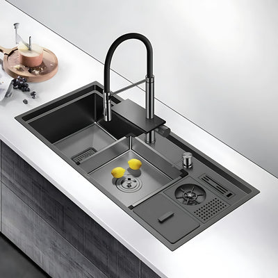 ALIA SMART UNDERMOUNT SINK MULTIFUNCTION GUNMETAL GREY 1050MM