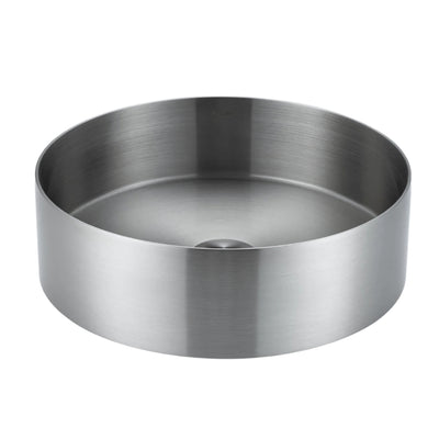 ALIA SS ABOVE COUNTER BASIN STAINLESS STEEL BRUSHED SILVER 400MM
