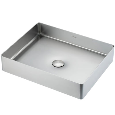 ALIA SS ABOVE COUNTER BASIN STAINLESS STEEL BRUSHED SILVER 500MM