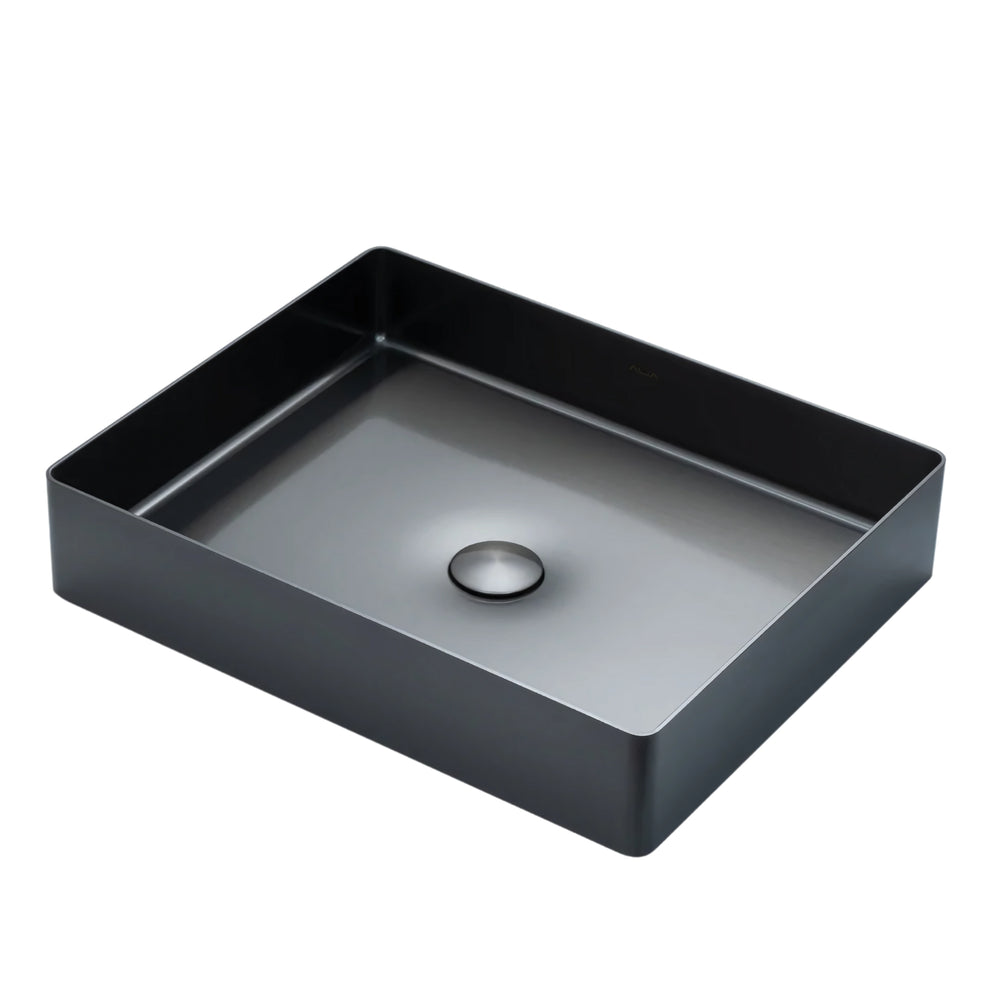 ALIA SS ABOVE COUNTER BASIN STAINLESS STEEL GUNMETAL GREY 500MM