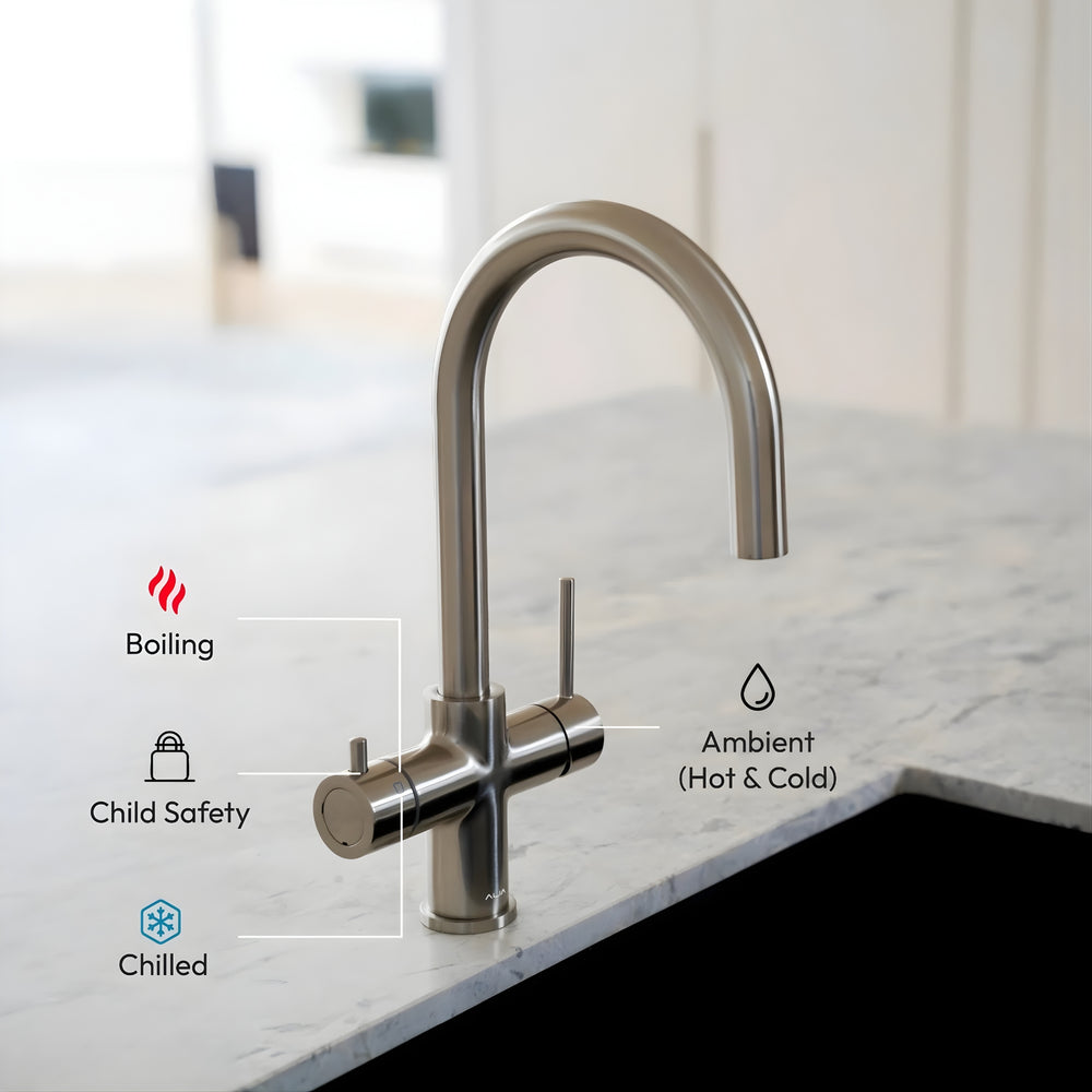 ALIA M41 INSTANT HOT AND COLD FILTERED WATER TAP GUNMETAL GREY