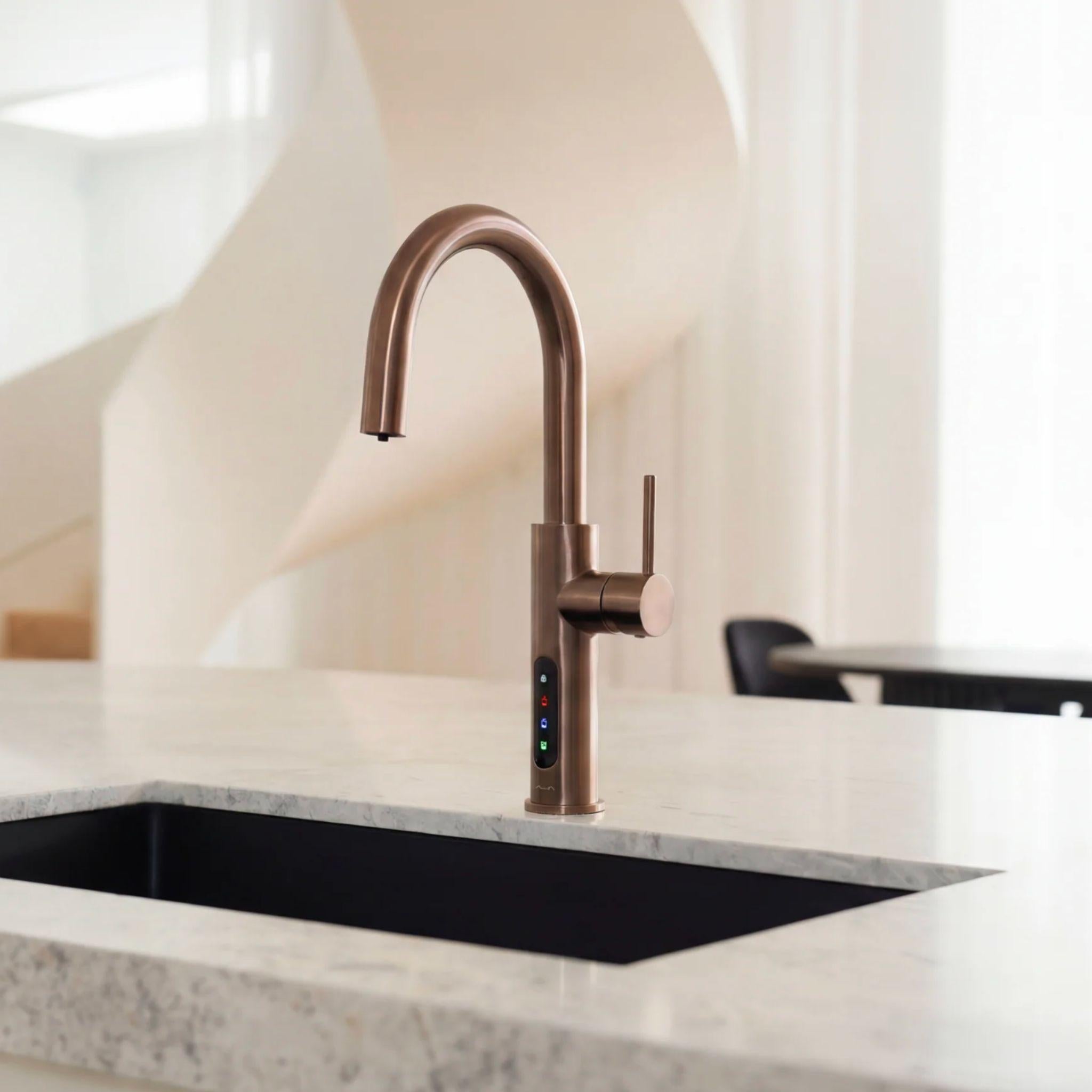 ALIA X51 INSTANT HOT, COLD AND SPARKLING FILTERED WATER TAP SATIN BRONZE