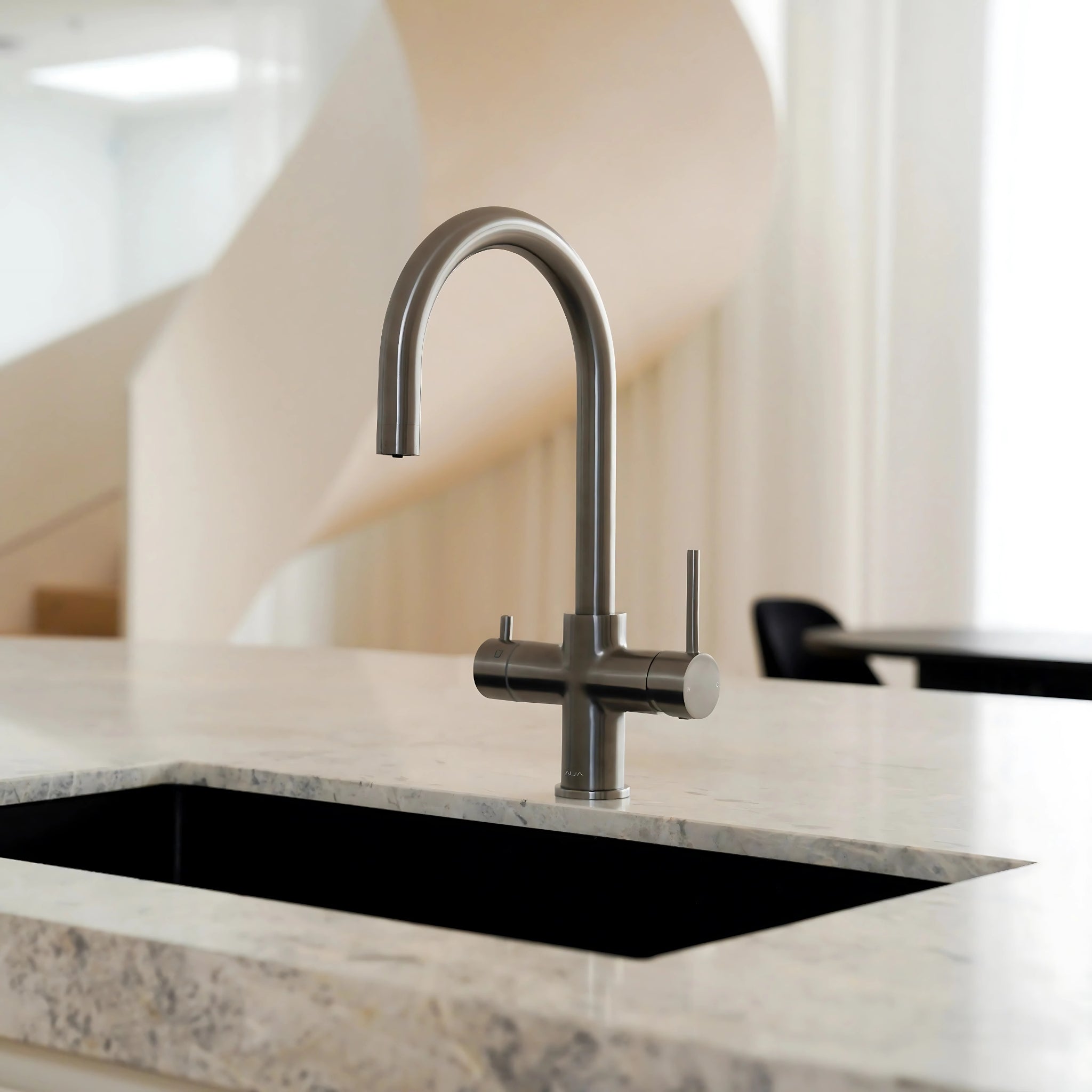ALIA M41 LEAD FREE INSTANT HOT FILTERED WATER TAP GUNMETAL GREY