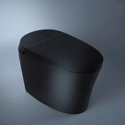 ALIA SMART INTEGRATED TOILET WITH REMOTE CONTROLLED WASHLET ELONGATED MATTE BLACK