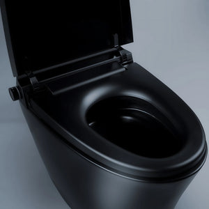 ALIA SMART INTEGRATED TOILET WITH REMOTE CONTROLLED BIDET ELONGATED MATTE BLACK