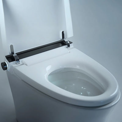 ALIA SMART INTEGRATED TOILET WITH REMOTE CONTROLLED BIDET ELONGATED WHITE