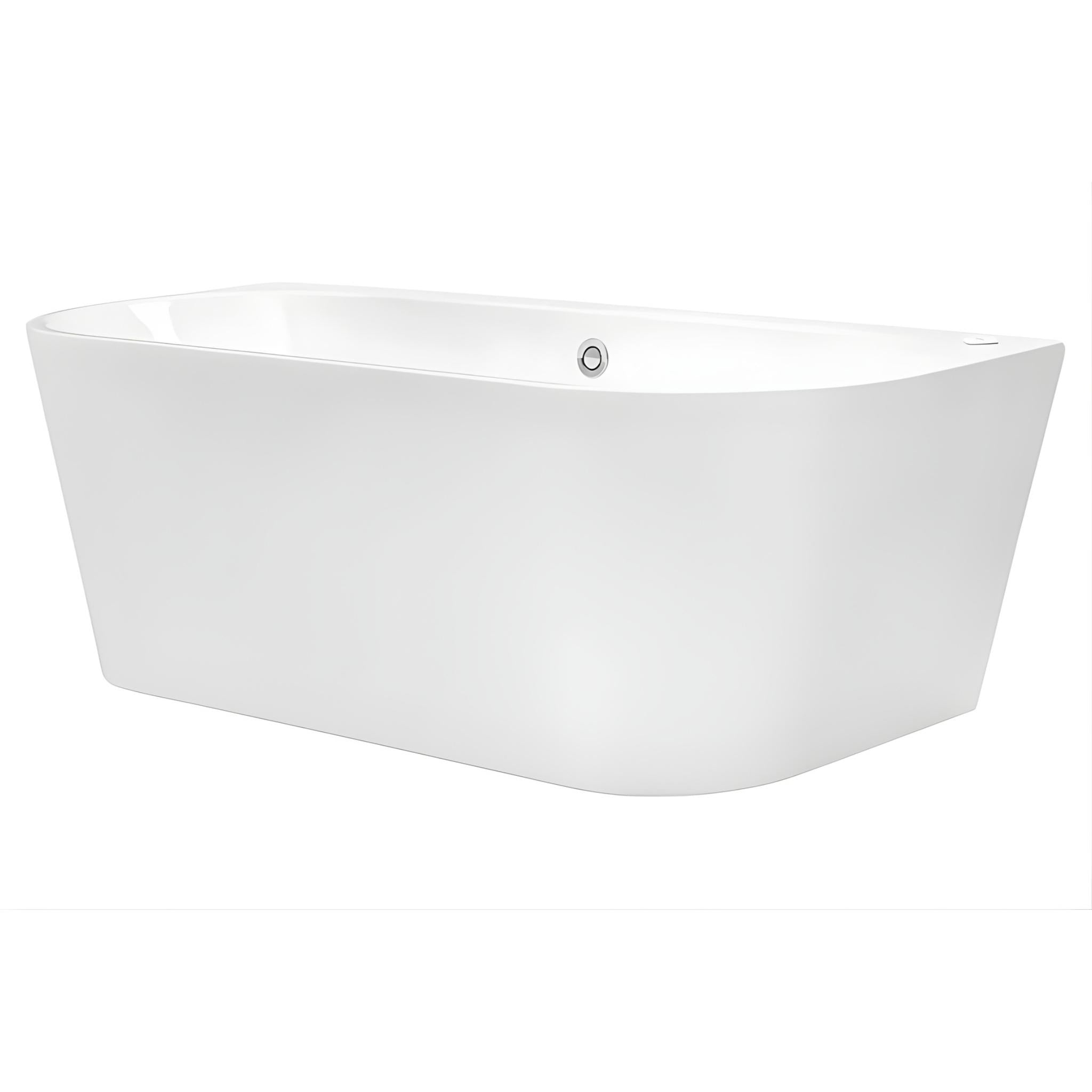 DECINA ALEGRA CONTOUR BACK-TO-WALL FREESTANDING SPA BATHTUB GLOSS WHITE (AVAILABLE IN 1500MM AND 1700MM) WITH 12-JETS