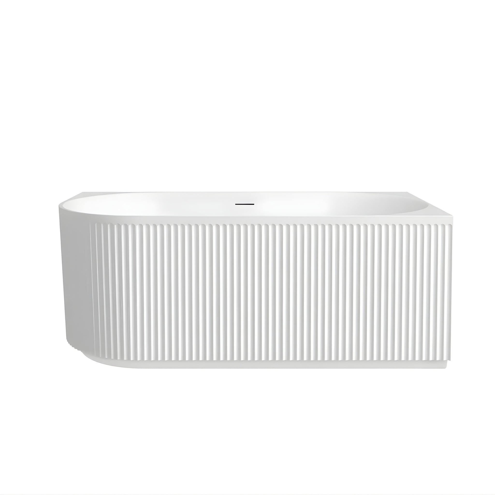 ATTICA HAVANA RIGHT CORNER BATHTUB WITH OVERFLOW MATTE WHITE (AVAILABLE IN 1500MM AND 1700MM)