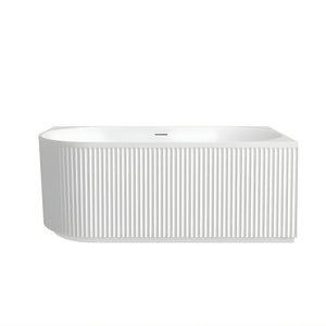 ATTICA HAVANA RIGHT CORNER BATHTUB WITH OVERFLOW MATTE WHITE (AVAILABLE IN 1500MM AND 1700MM)