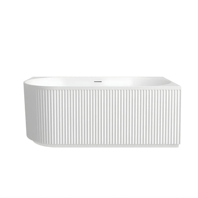 ATTICA HAVANA RIGHT CORNER BATHTUB WITH OVERFLOW MATTE WHITE (AVAILABLE IN 1500MM AND 1700MM)
