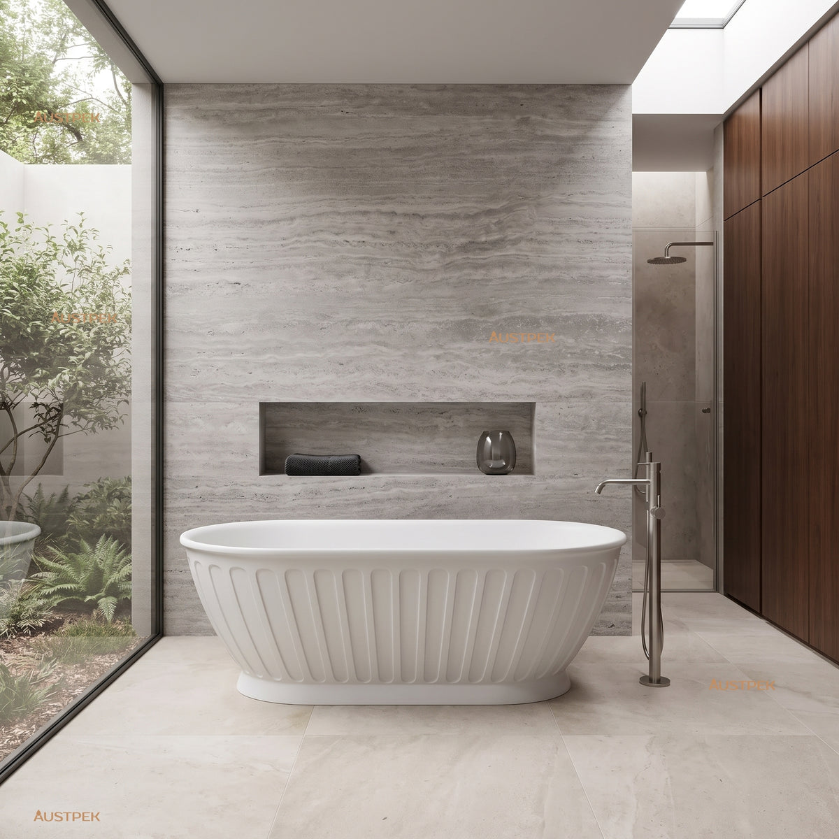 ATTICA KENSINGTON FREESTANDING BATH MATTE WHITE (AVAILABLE IN 1500MM AND 1700MM)