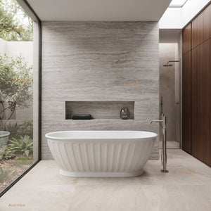 ATTICA KENSINGTON FREESTANDING BATH MATTE WHITE (AVAILABLE IN 1500MM AND 1700MM)