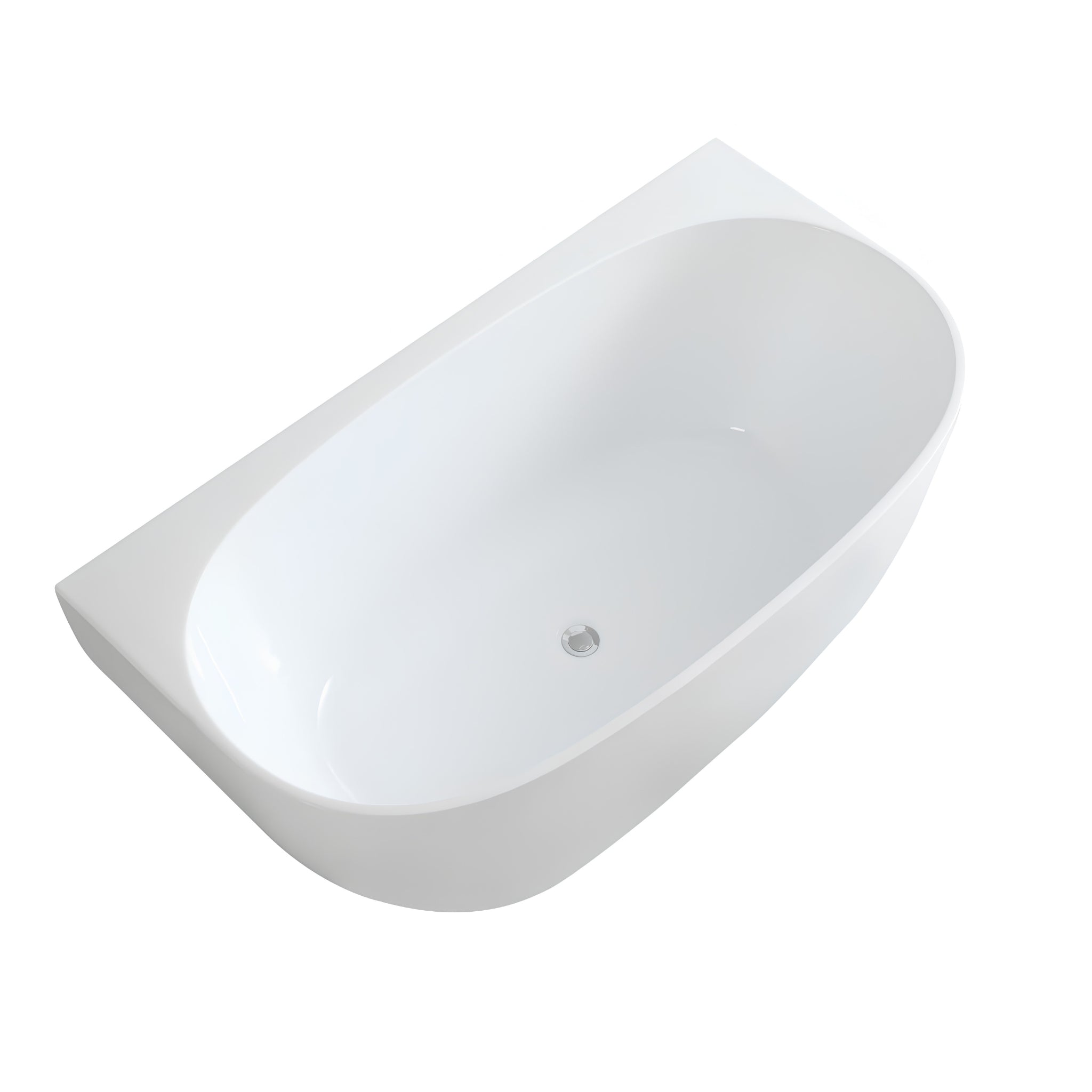 VITO ATLANTIC BACK-TO-WALL BATHTUB GLOSS WHITE (AVAILABLE IN 1500MM AND 1700MM)