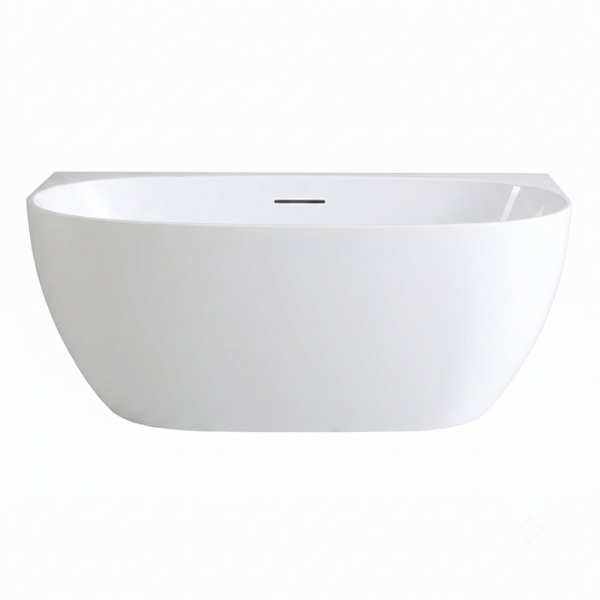 VITO ATLANTIC BACK-TO-WALL BATHTUB WITH OVERFLOW GLOSS WHITE (AVAILABLE IN 1500MM AND 1700MM)