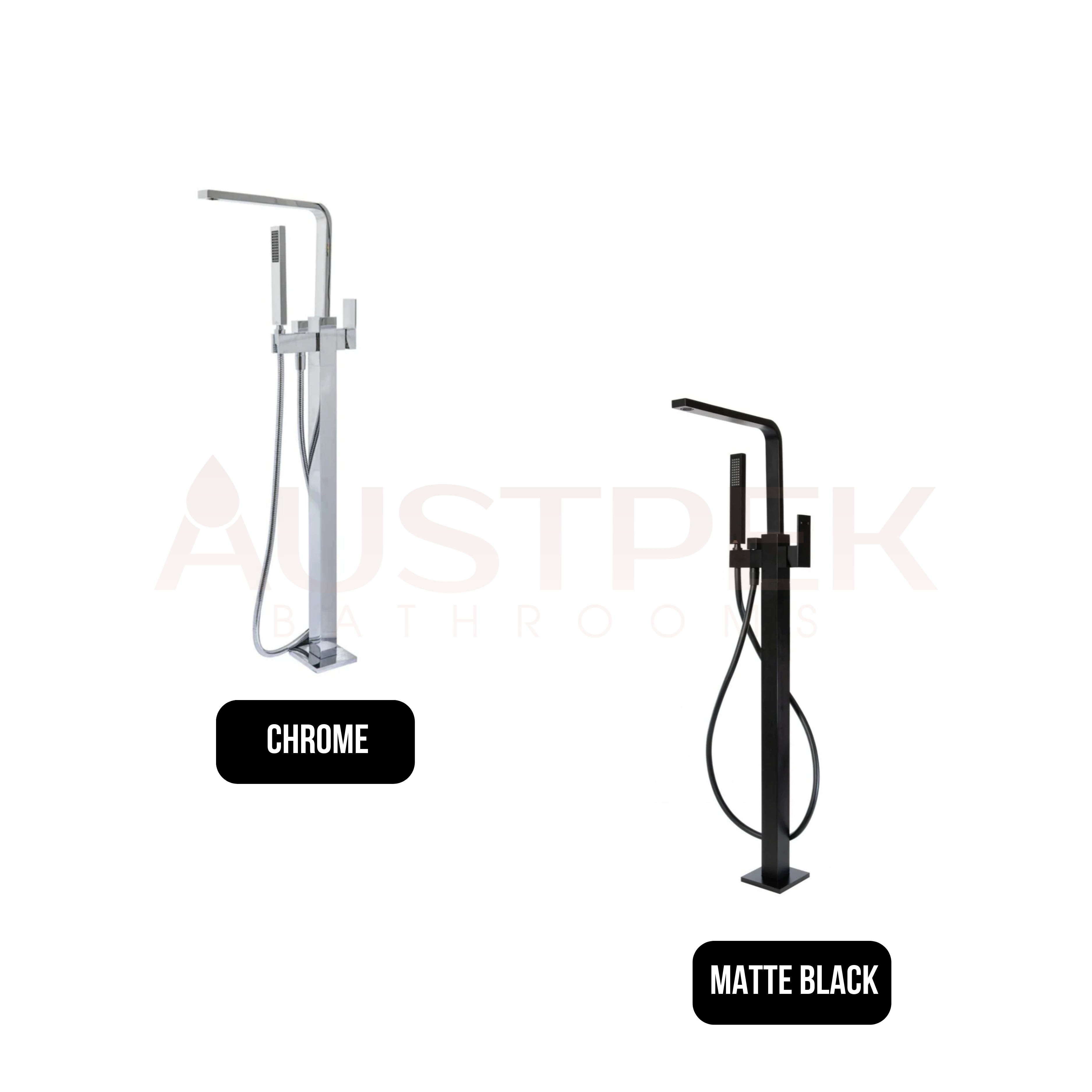 LINSOL ALESSIA FREESTANDING BATH FILLER MATTE BLACK