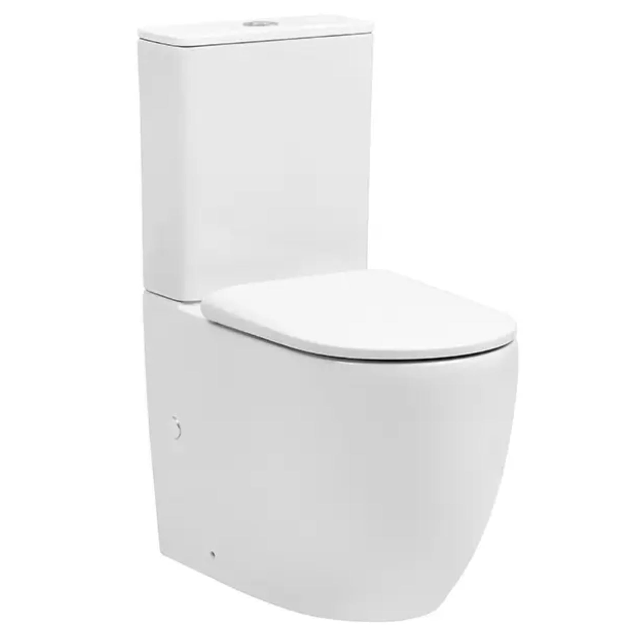 DECINA ALEGRA EZI HEIGHT UNIVERSAL RIMLESS BACK-TO-WALL TOILET SUITE GLOSS WHITE