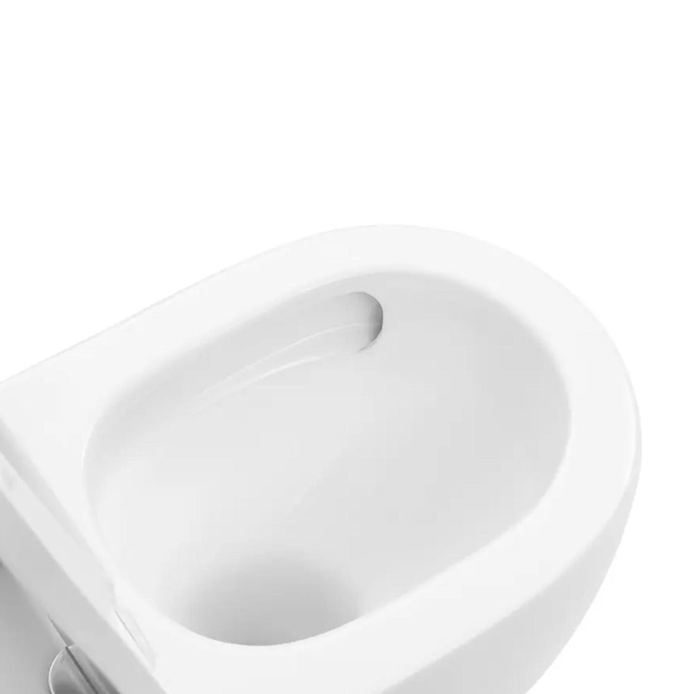 DECINA ALEGRA EZI HEIGHT UNIVERSAL RIMLESS BACK-TO-WALL TOILET SUITE GLOSS WHITE