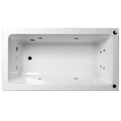 BROADWAY ALPHA BUILT-IN SPA BATHTUB WHITE (AVAILABLE IN 1490MM, 1700MM AND 1795MM) WITH 6 JETS