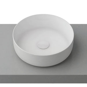 TIMBERLINE ALLURE RAKED ABOVE COUNTER BASIN GLOSS WHITE 360MM