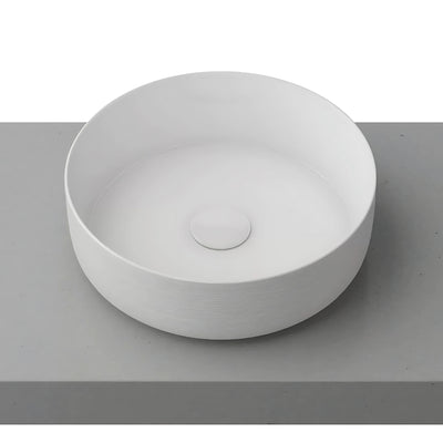 TIMBERLINE ALLURE RAKED ABOVE COUNTER BASIN GLOSS WHITE 360MM