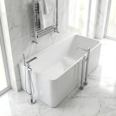 INFINITY AMBER MULTI-FIT BATHTUB WITH SEAT GLOSS WHITE (AVAILABLE IN 1400MM AND 1500MM)