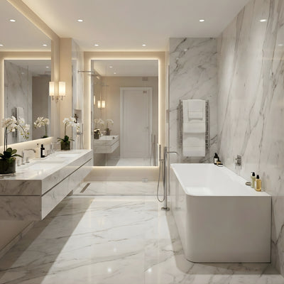 INFINITY AMBER MULTI-FIT BATHTUB WITH SEAT GLOSS WHITE (AVAILABLE IN 1400MM AND 1500MM)