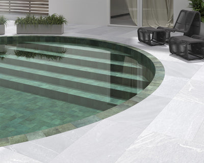 DUNE CERAMICA TAHITI EMERALD GLOSS 147X147MM SQUARE TILE (PER BOX)